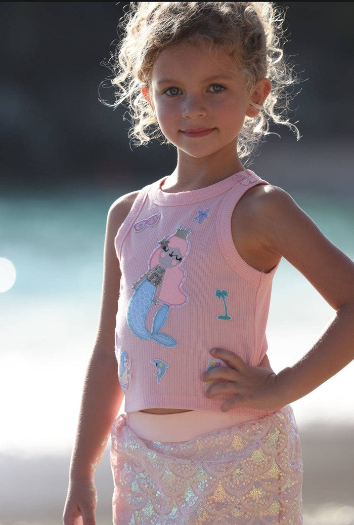 Lola + The Boys Mermaid Patch Tank