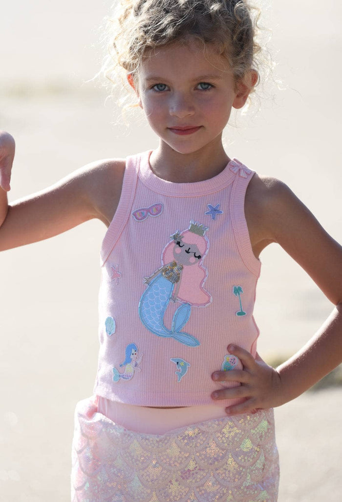 Lola + The Boys Mermaid Patch Tank
