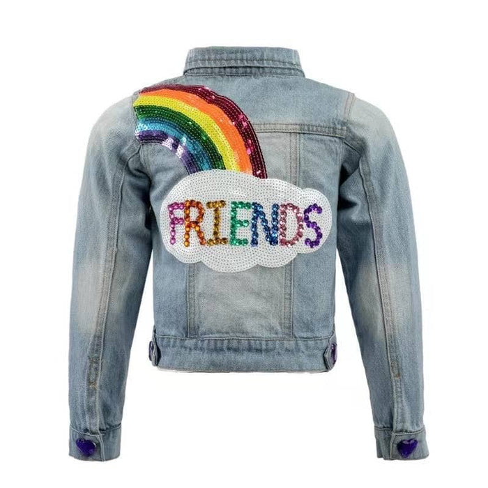 Lola + The Boys Outerwear Best Friends Gem Denim Jacket