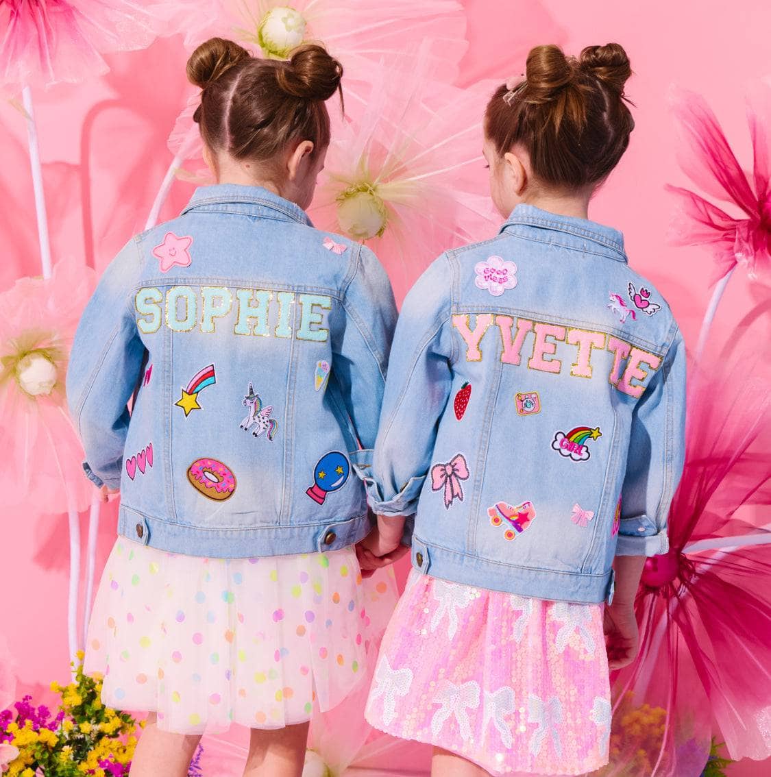 Customizable Patch Denim Jacket