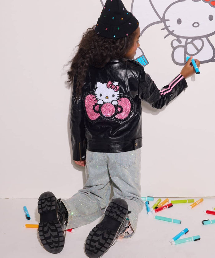 Lola + The Boys Outerwear Hello Kitty Leather Jacket