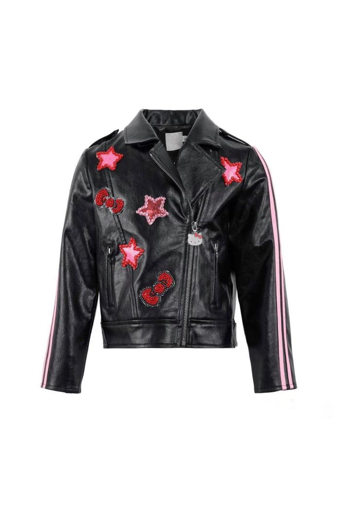 Lola + The Boys Outerwear Hello Kitty Leather Jacket