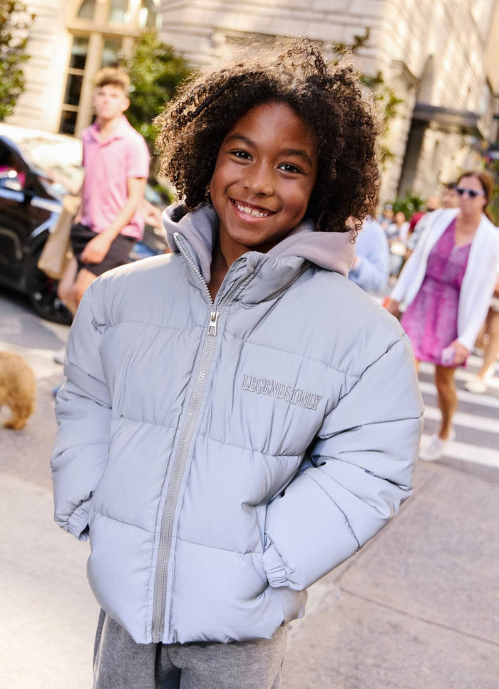 Lola + The Boys Outerwear Legend Only Hologram Puffer