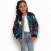 Lola + The Boys Outerwear Neon Camo Reversible Jacket