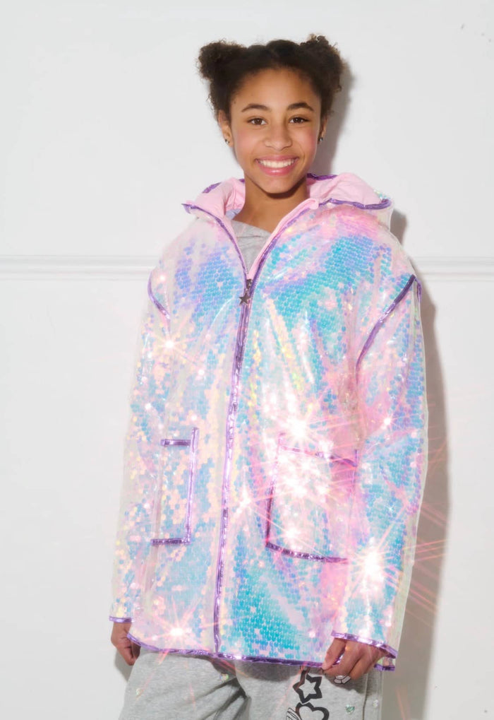lola-archive-sale Outerwear Paillette Magic Rain Jacket – Teen/Women