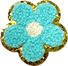 exclude-patch patch Blue Fluffy Daisy