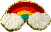 exclude-patch patch Fluffy Rainbow Bold