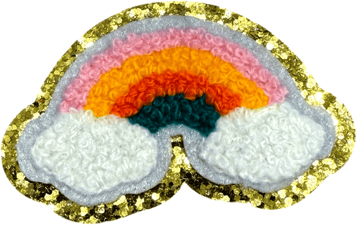 exclude-patch patch Glitter Rainbow Patch