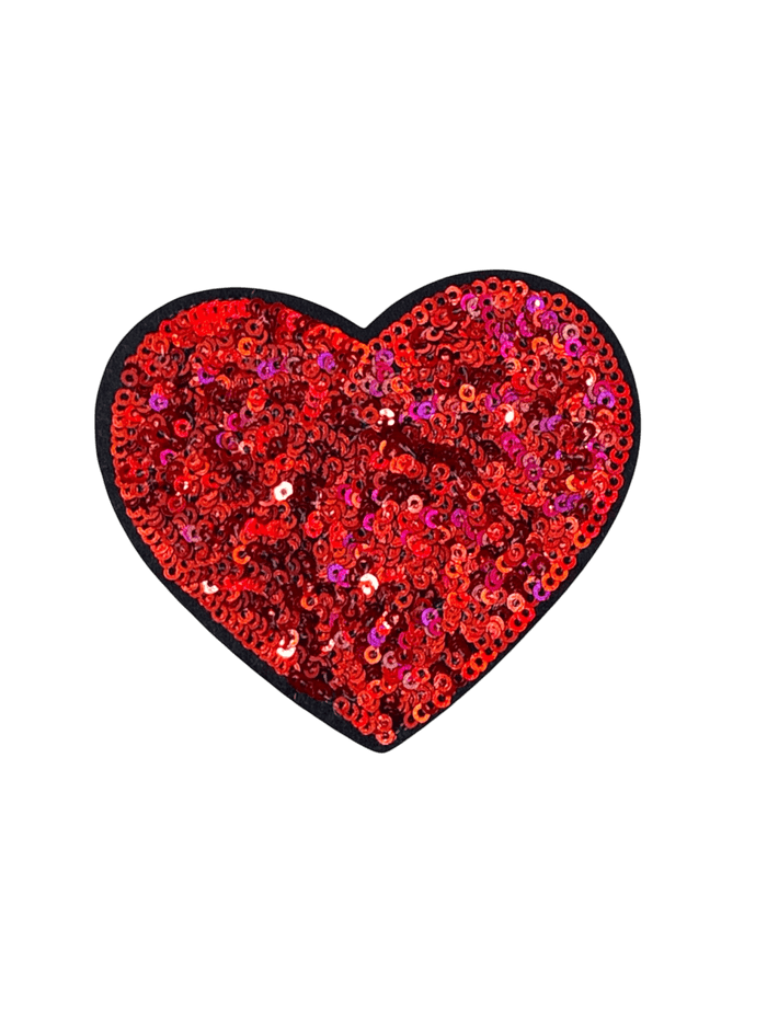 exclude-patch patch Large Red Sequin Heart