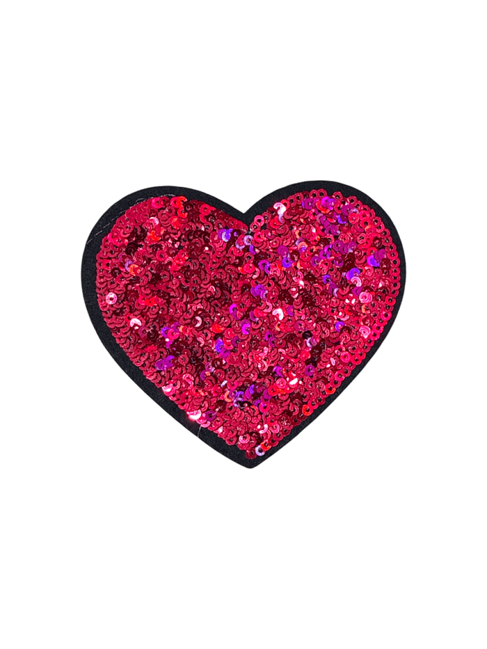 exclude-patch patch Pink Sequin Heart Patch