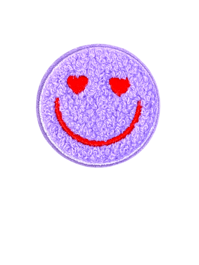 exclude-patch patch Purple Heart Eyes Smiley Patch