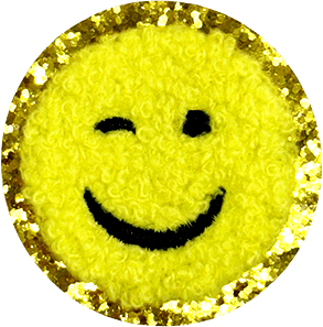 exclude-patch patch Yellow Fuzzy Smile