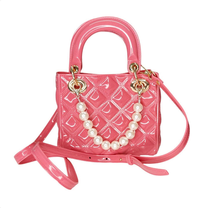 Lola + The Boys Pearl Cherry Quilted Jelly Purse