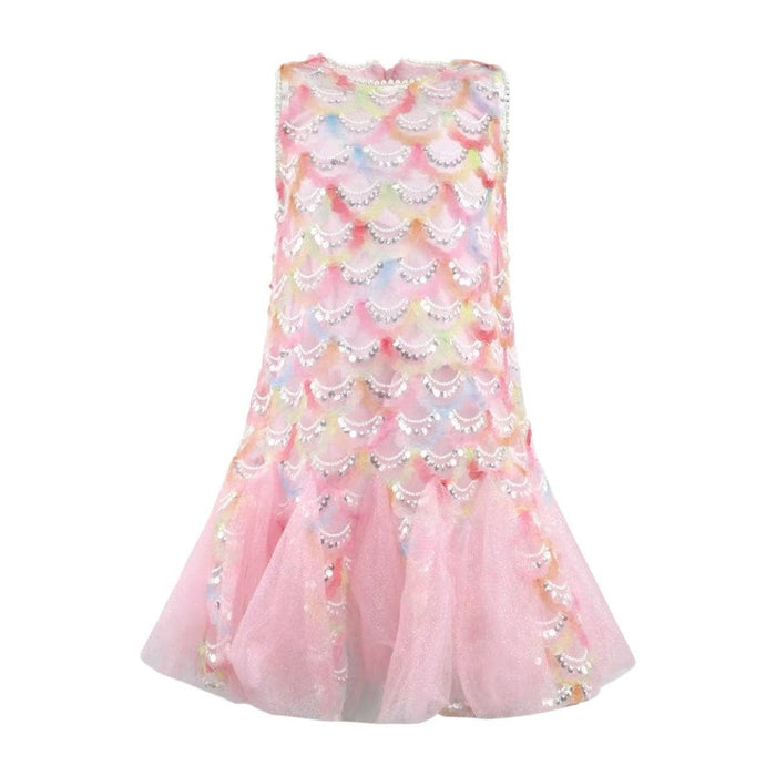 lola-new-arrival Pinky Mermaid Magic Tutu Dress