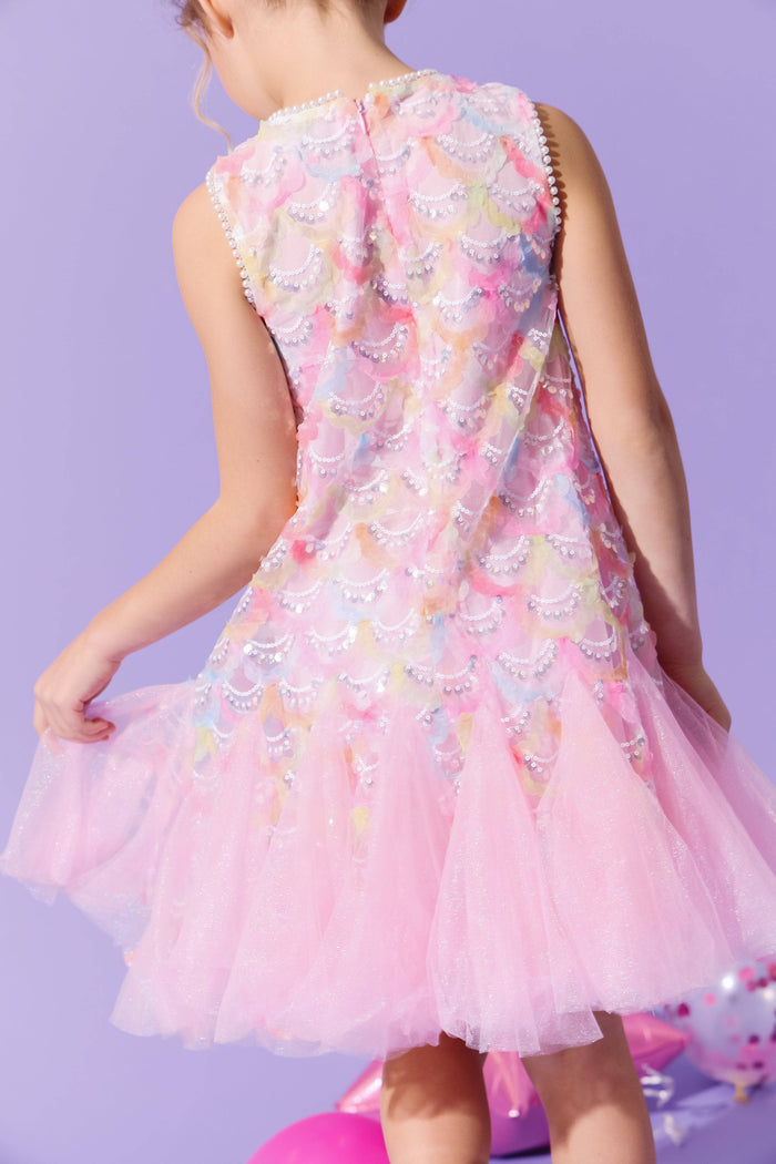 lola-new-arrival Pinky Mermaid Magic Tutu Dress
