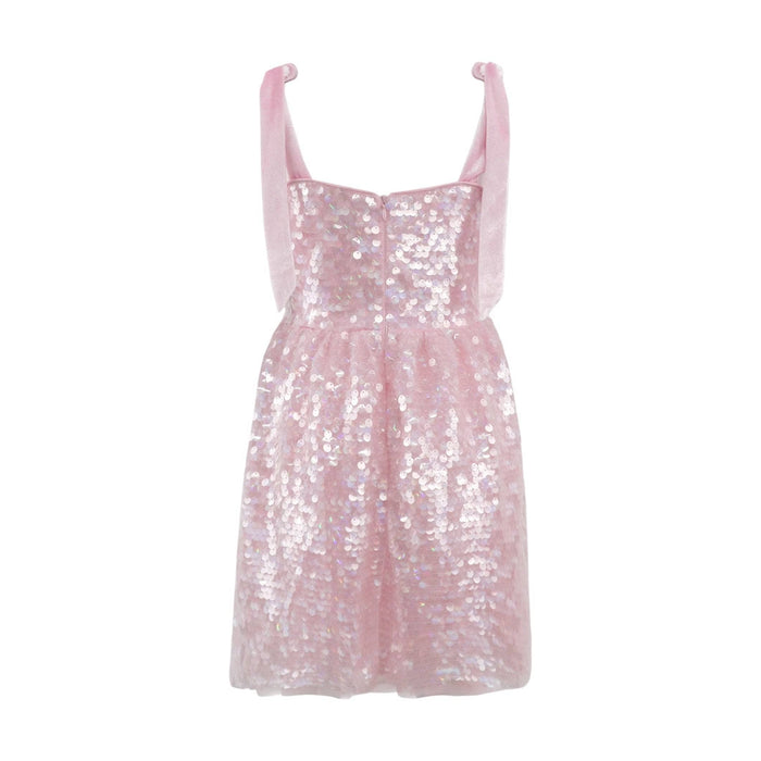 Lola + The Boys Pretty Daisy Sequin Dress
