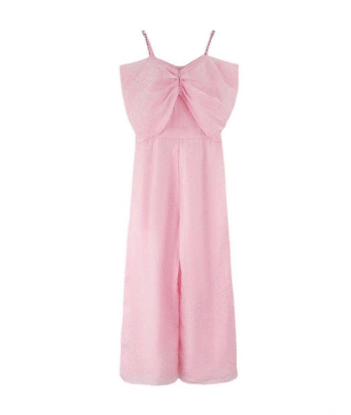Lola + The Boys Pretty Sparkle Bow Jumpsuit