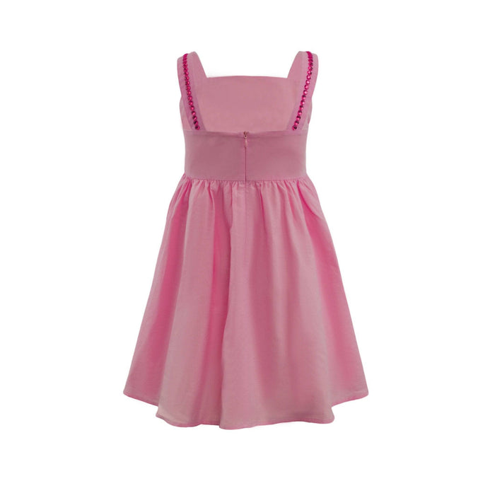 Lola + The Boys Rainbow Bow Gem Dress