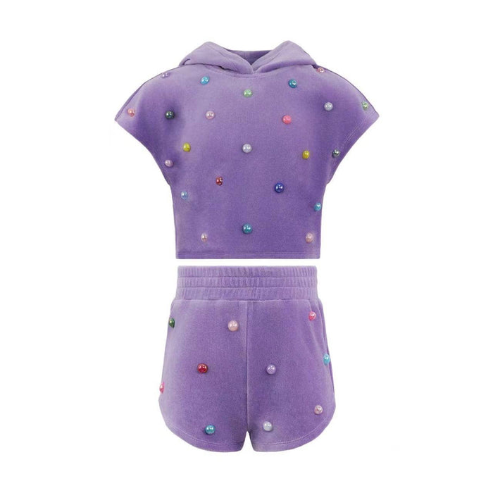 Lola + The Boys Rainbow Candy Short Set