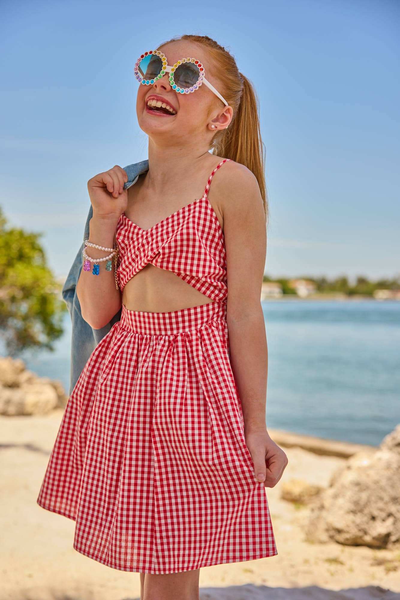 Red Gingham Bow Dress