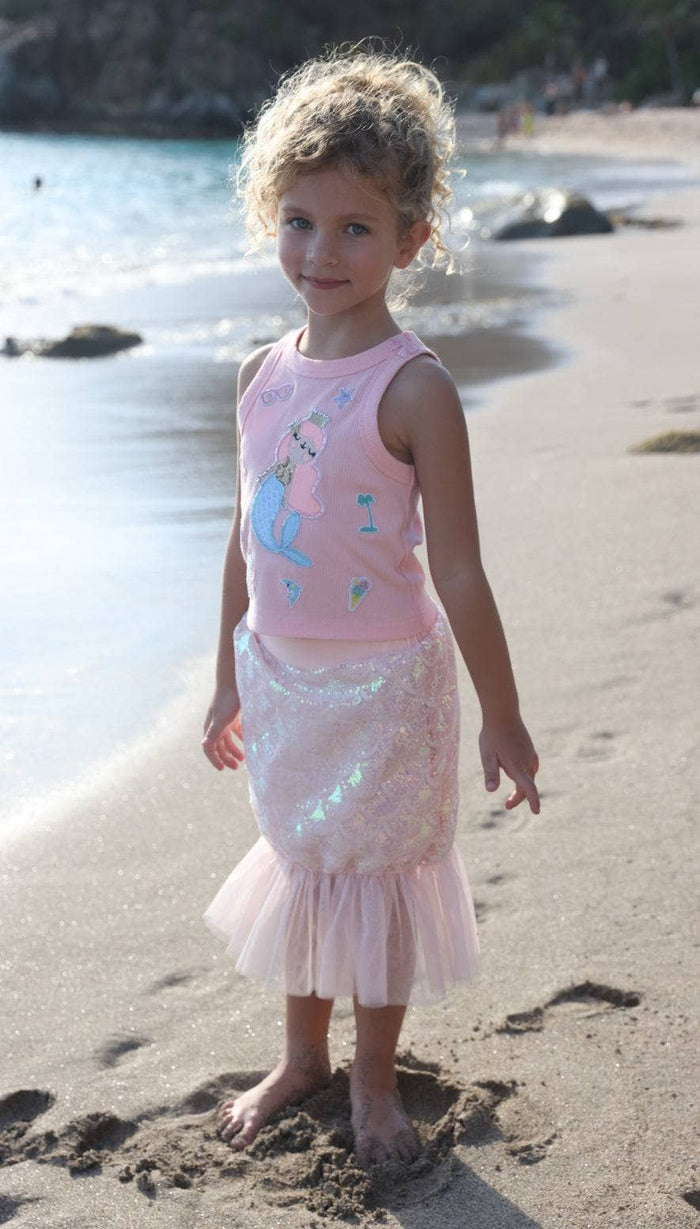 lola-new-arrival Rose Gold Mermaid Coverup