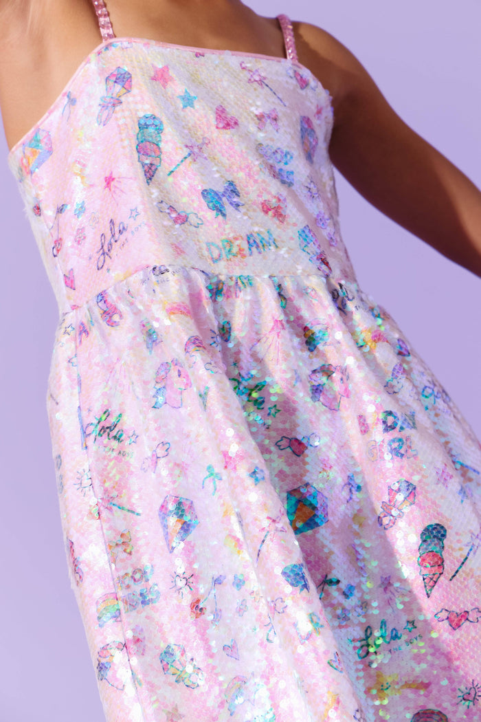 Lola + The Boys Sequin Birthday Party Dress