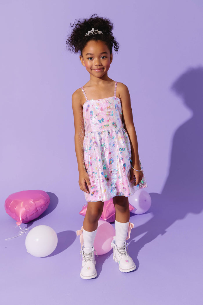Lola + The Boys Sequin Birthday Party Dress
