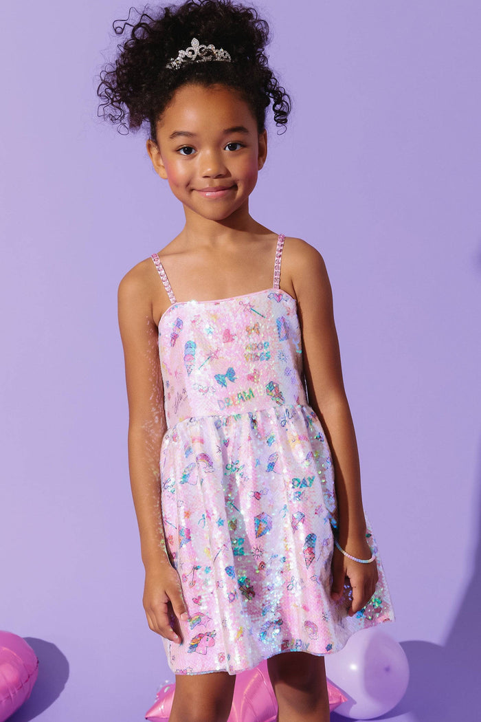 Lola + The Boys Sequin Birthday Party Dress