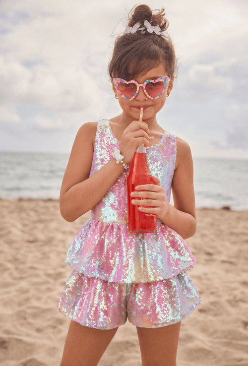 Lola + The Boys 2 Sequin Ombre Romper