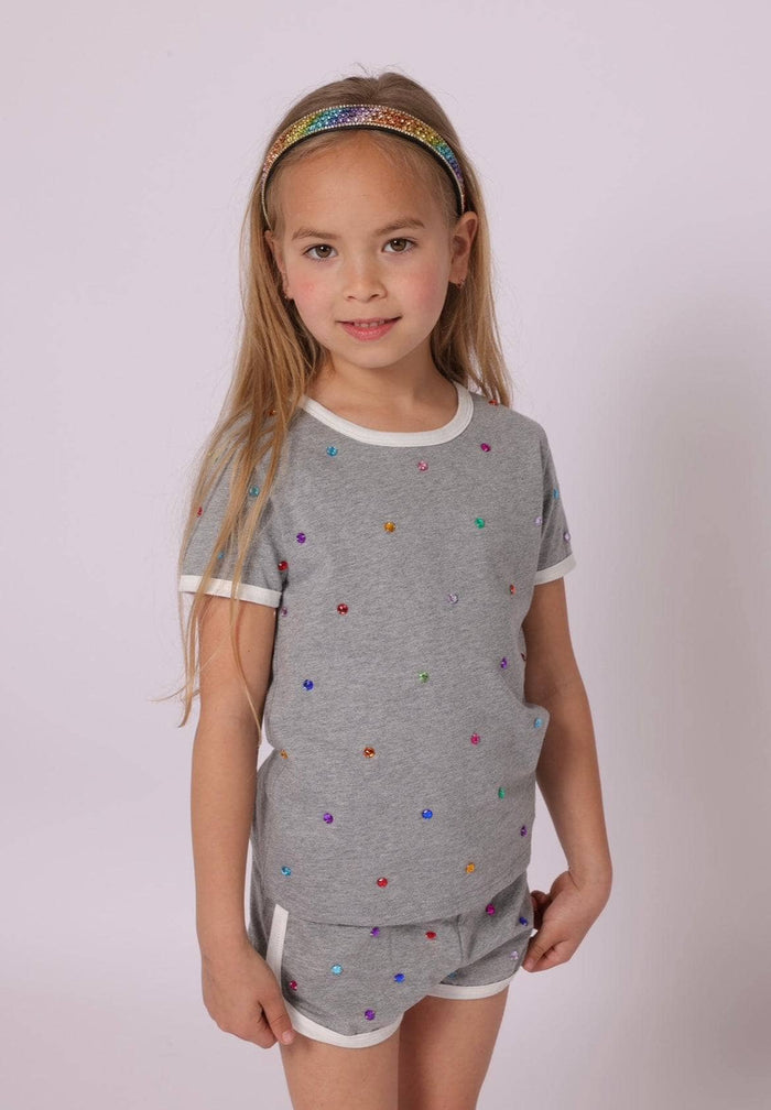 Lola + The Boys SET Grey Gem Short Set