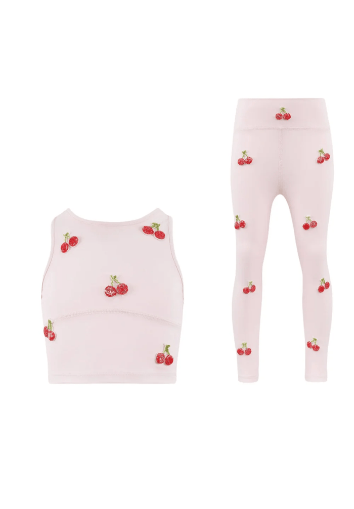 Lola + The Boys Sets Cherry Beaded Athletic Set