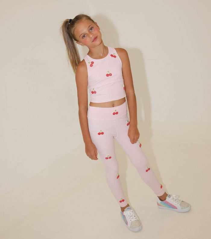 Lola + The Boys Sets Cherry Beaded Athletic Set