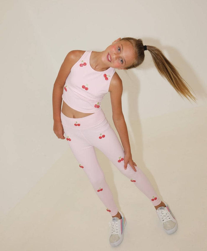 Lola + The Boys Sets Cherry Beaded Athletic Set