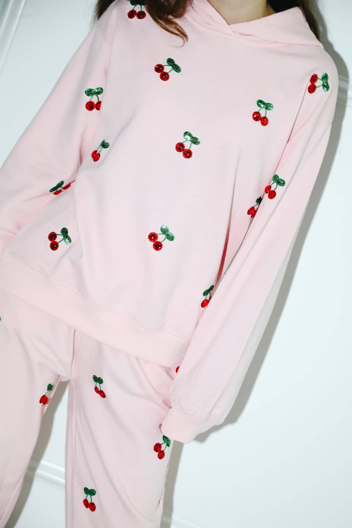 Lola + The Boys Sets Cherry Berry Joggers Set