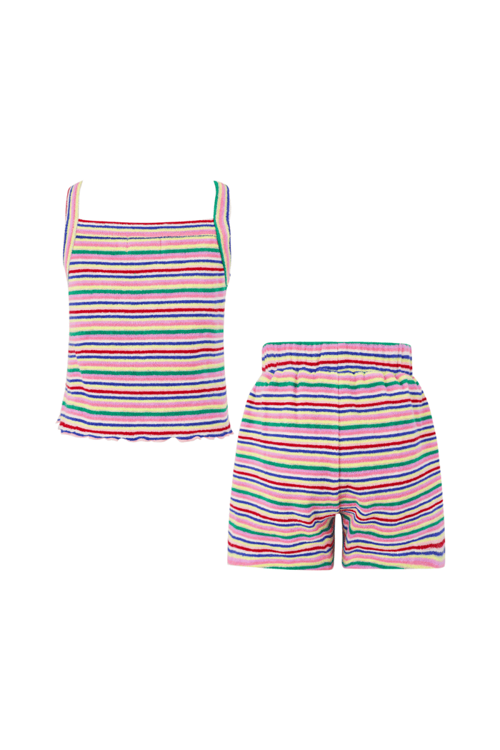 Lola + The Boys Sets Cherry Stripe Set