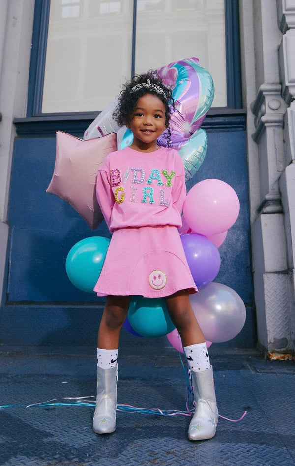 Lola and The Boys Crystal Gem Birthday Girl Set - Pink