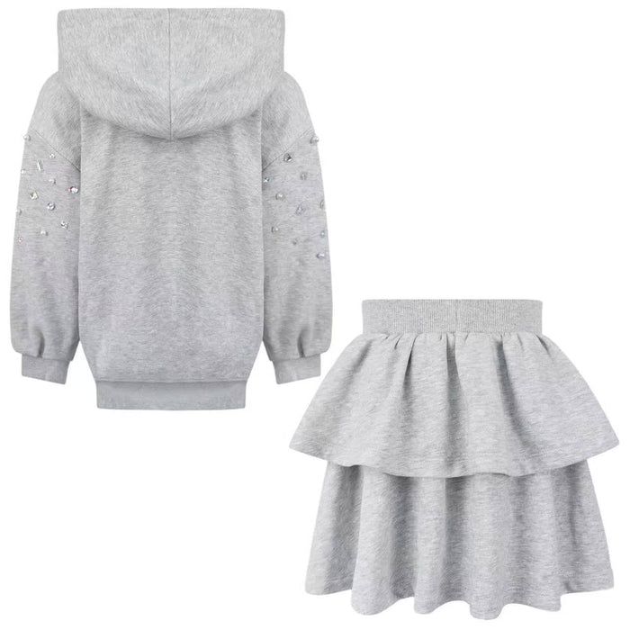 Lola and The Boys Sets Diamonds and Pearls Cozy Skirt Set