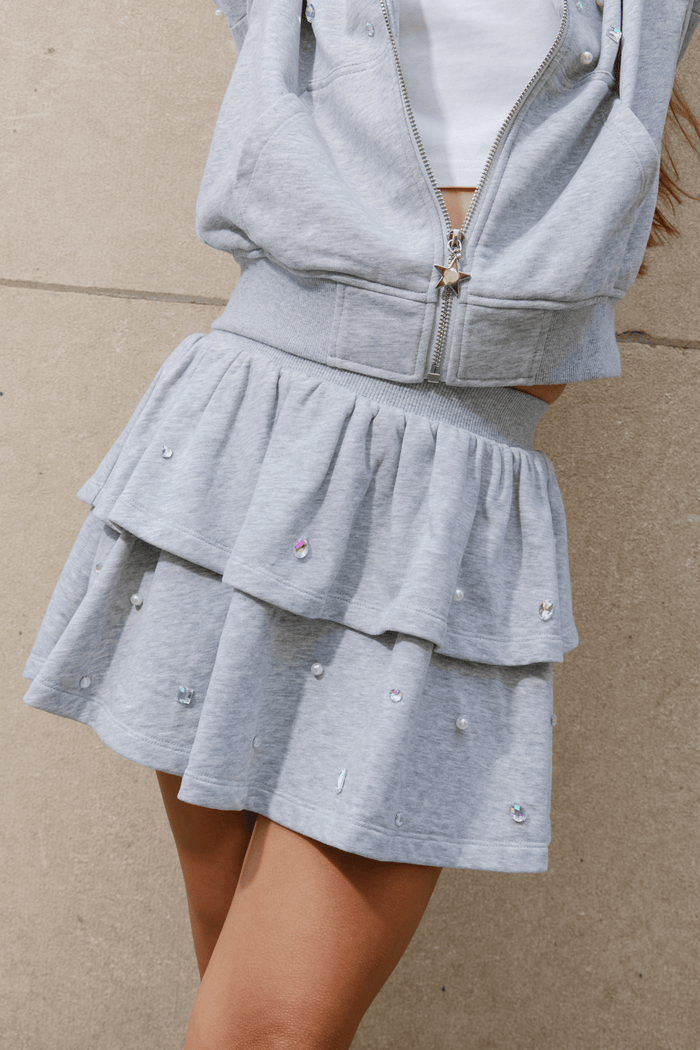 Lola and The Boys Sets Diamonds and Pearls Cozy Skirt Set