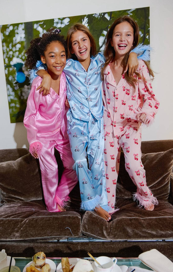 Lola + The Boys Sets Disco Cherry Silk Set