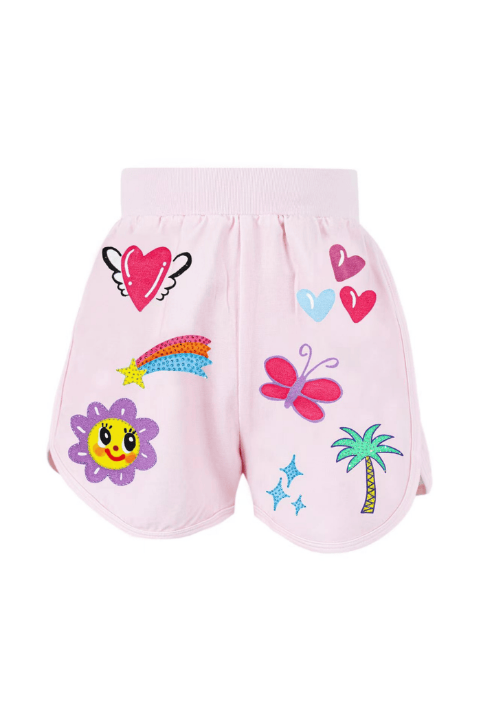 Lola & The Boys Sets Good Days Doodle Short Set
