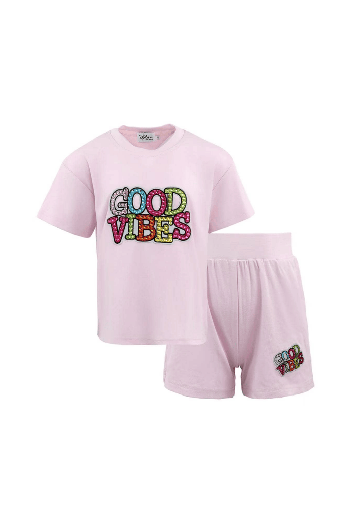 Lola + The Boys Sets Good Vibes Gem Short Set