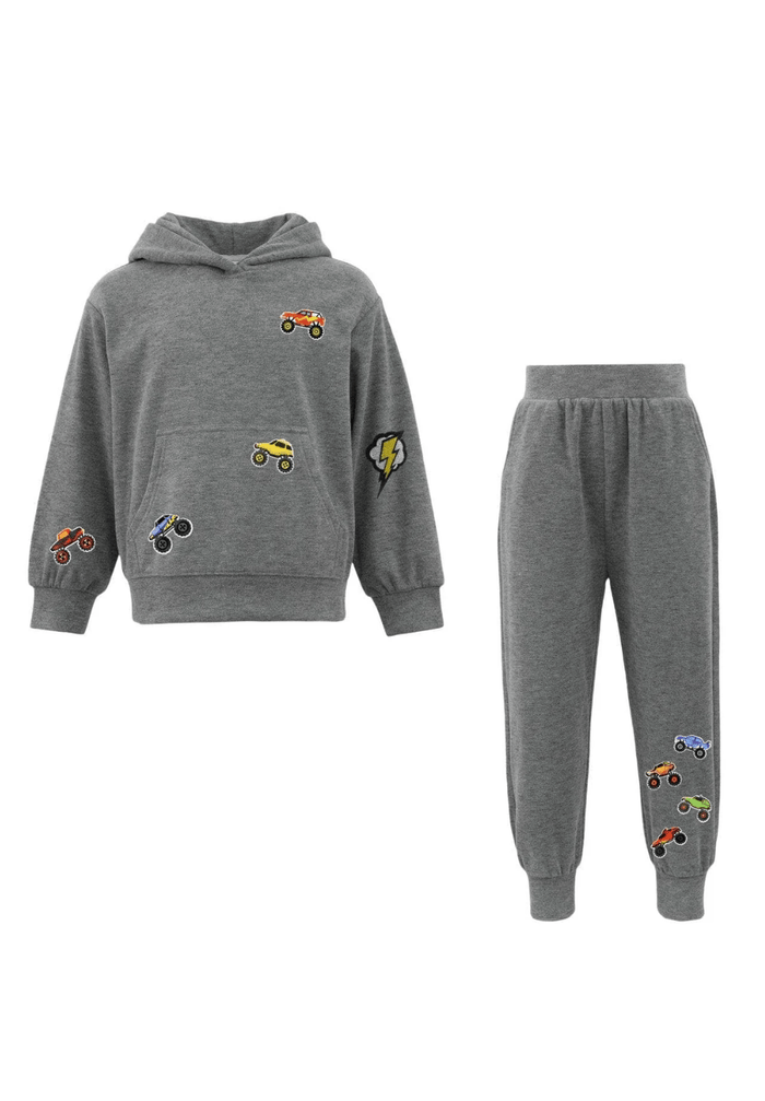 Lola + The Boys Sets Grey Cars Patch Set