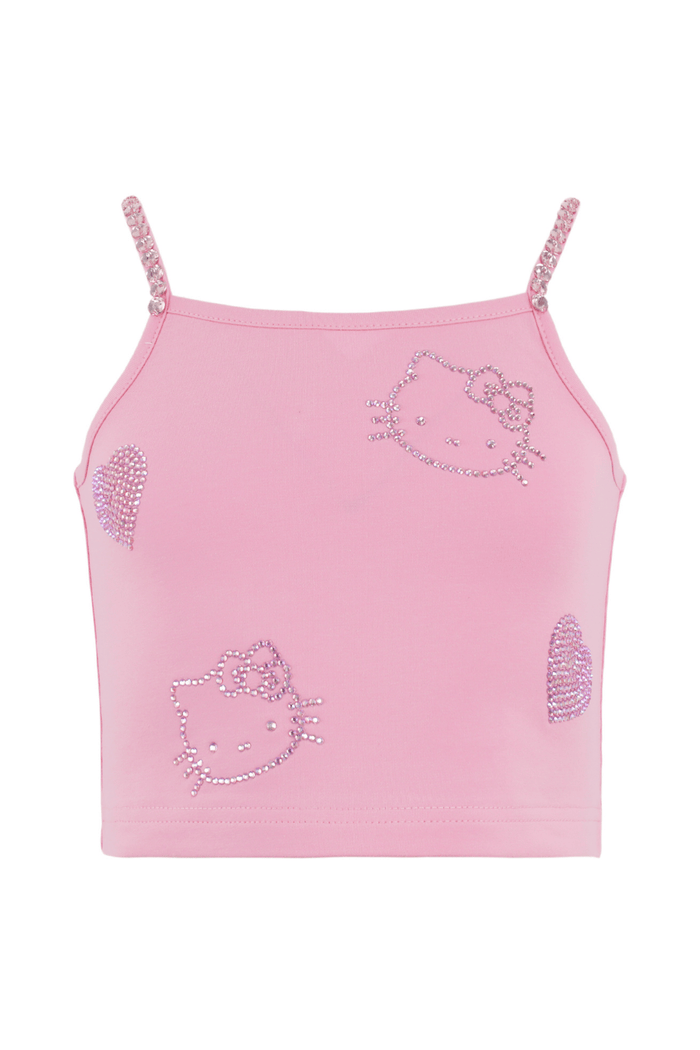 Lola + The Boys Sets Hello Kitty® Crystal Outline Summer Tank Set