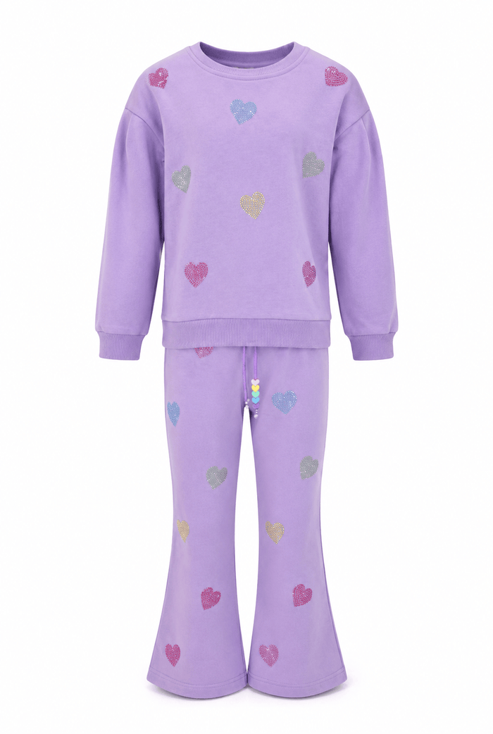 Lola-spring-25 Sets Lavender Crystal Hearts Set