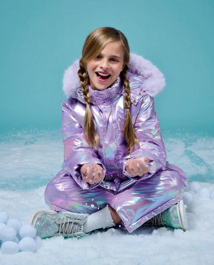 Lola + The Boys Sets Lavender Hologram Snow Set