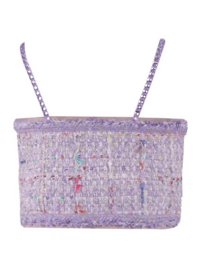 Lola + The Boys Sets Lavender Rainbow Sprinkle 3 Piece Short Set