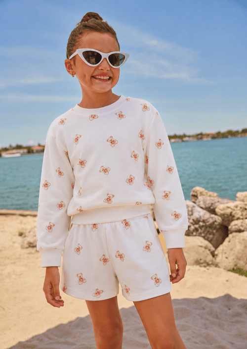 Lola + The Boys Sets Love Bear Short Set