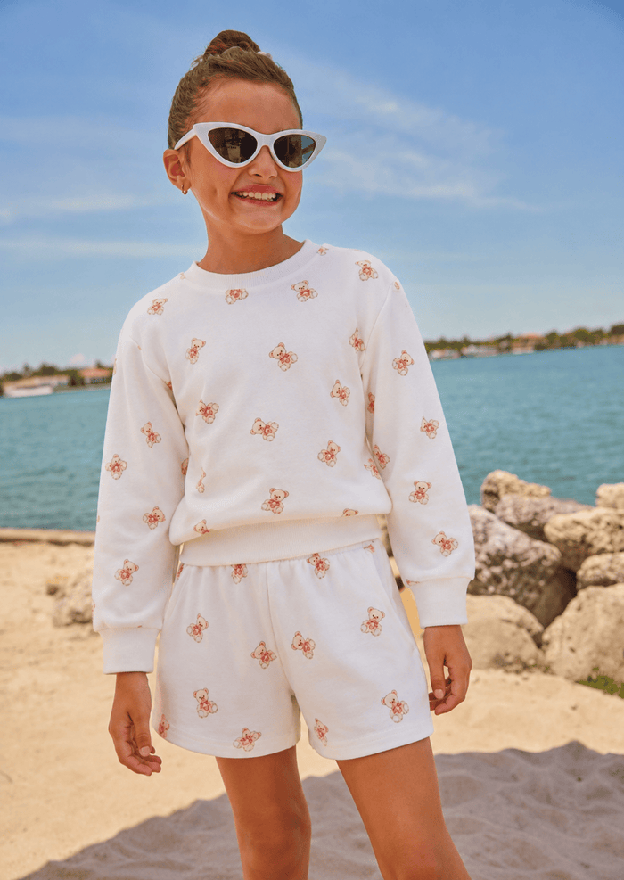 Lola + The Boys Sets Love Bear Short Set
