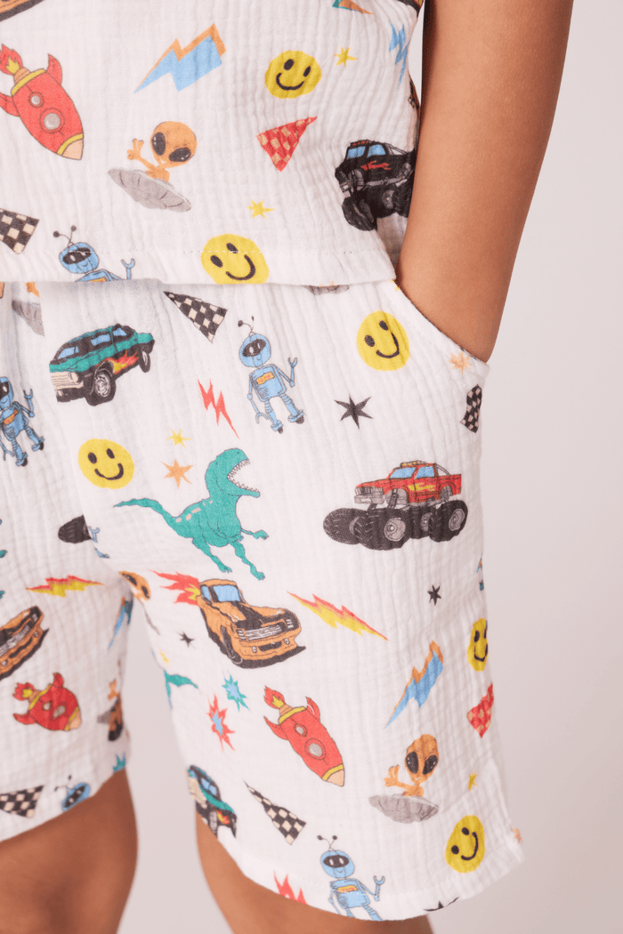 Lola + The Boys Sets Monster Truck Mania Beach Set