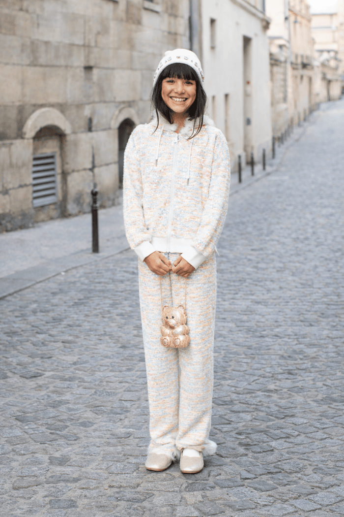Lola + The Boys Sets 2 Pastel Rainbow Knit Shimmer Set